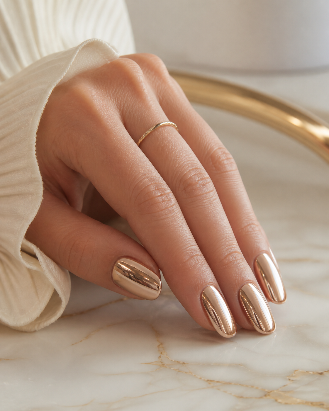 Chrome nail design